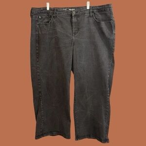 Torrid Women’s Gray Black Perfect Wide Leg Vintage Stretch Jeans Size 22S